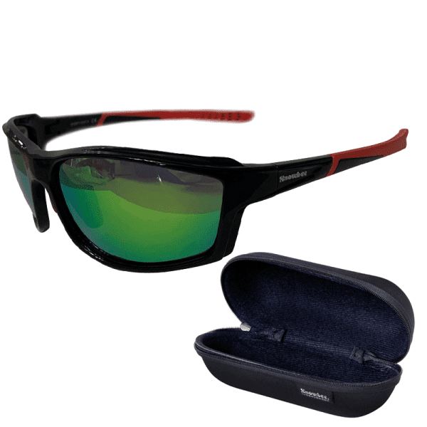 Spectre Full Frame Shiny Black - Smoke Green Lens