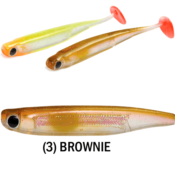 POWER MINNOW HUMMER TAIL 75mm <i class="destaque-color">Color Brownie #23</i>