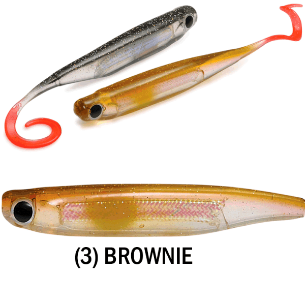 POWER MINNOW CURLY TAIL 75mm <i class="destaque-color">Color Natural Brownie #43</i>