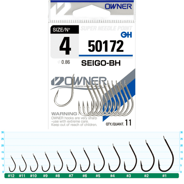 Owner Seigo-BH White Nickel #4/0