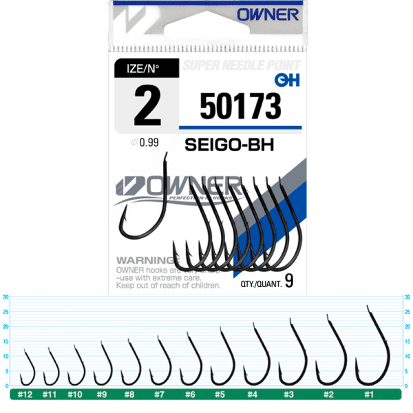 Owner Seigo-BH Black Nickel #3/0