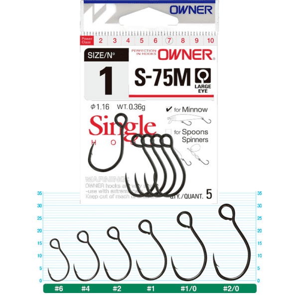 Owner Single Hook S-75M #01