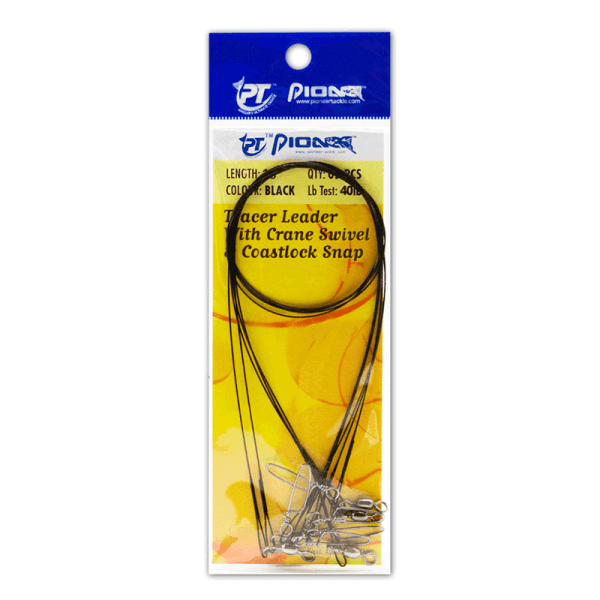 Wire Tracer Leader 40lb 30cm Bk