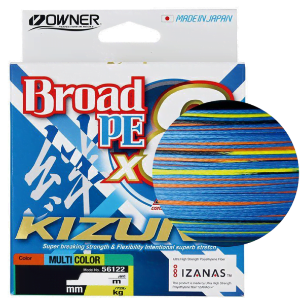 KIZUNA PE X8 <i class="destaque-color-rojo">300Mts 0.21mm</i> - <i class="destaque-color">MULTI COLOR (MULTICOLOR)</i>