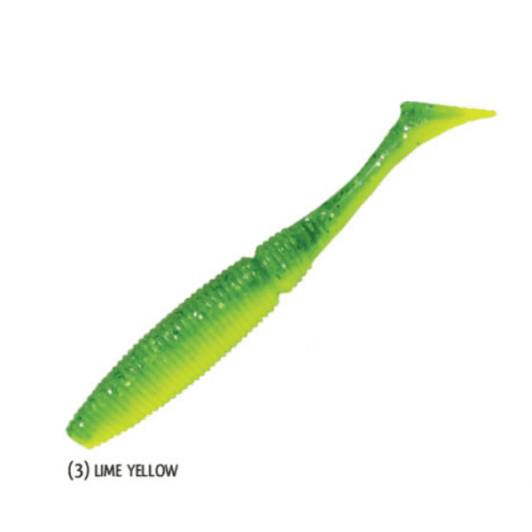 POWER SHAD DUAL 100mm <i class="destaque-color">Color Lime Yellow #23</i>