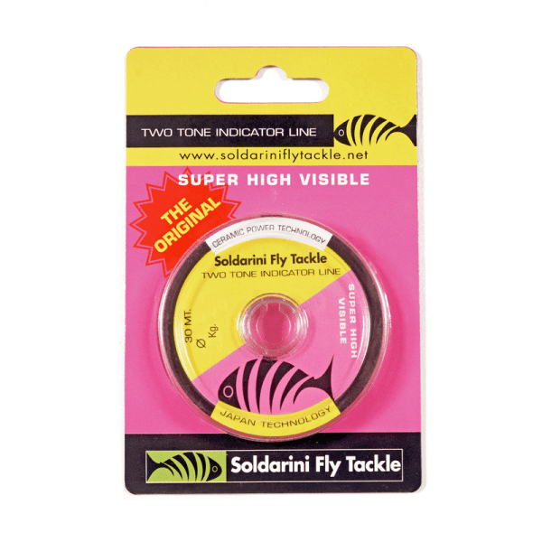 New Two Tone Indicator Line 30m 0,14mm Fluo Pink/Yellow