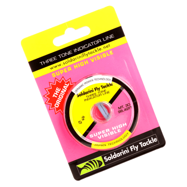 New Three Tone Indicator Line 30m 0,20mm Pink/Black/Yellow