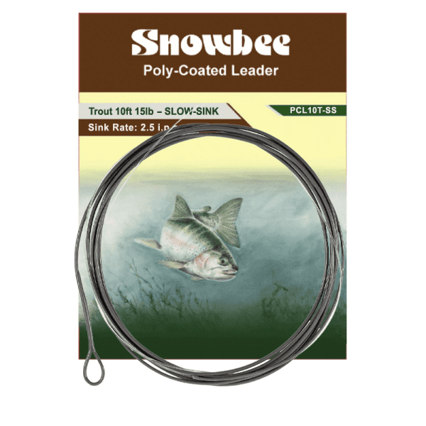 10ft Trout PolyCoated Leader slow-sink.