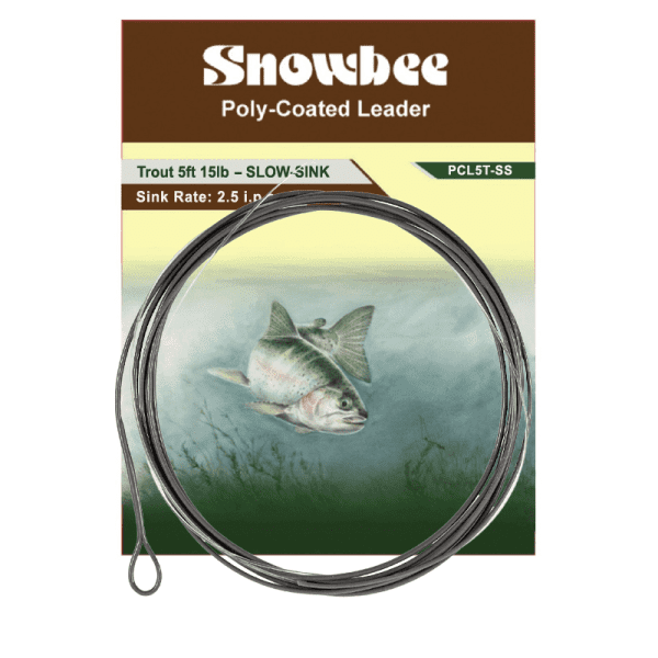 5ft Trout PolyCoated Leader slow-sink.