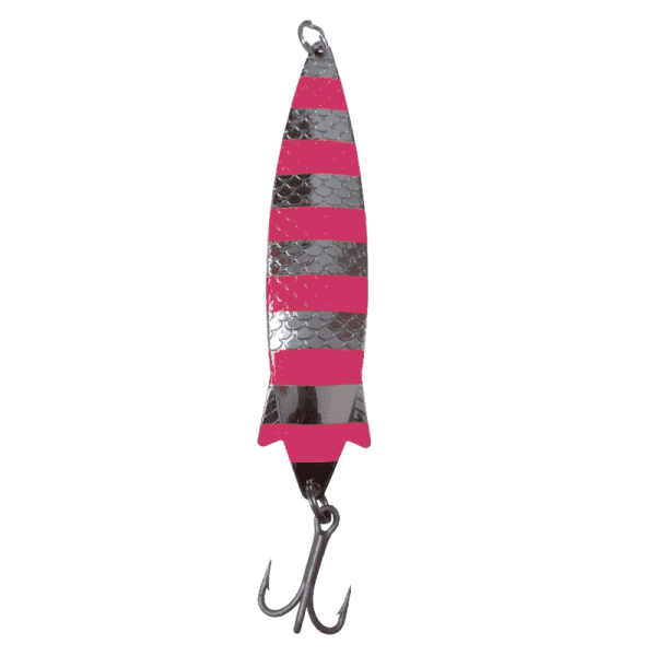 Cuchara Tobi  - 29.5g  - 10.6cm  - Color Plata Rosa Fluo