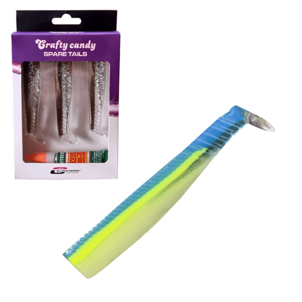 COLA DE REPUESTO CRAFTY CANDY 11cm <i class="destaque-color">COLOR #06 GLOW LADY KILLER</i> Pack 3 uds.