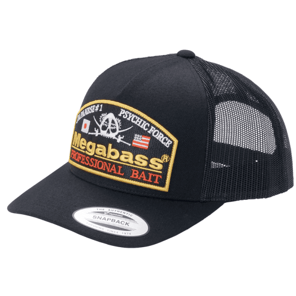 Megabass Psychic Cap Trucker Black/Black