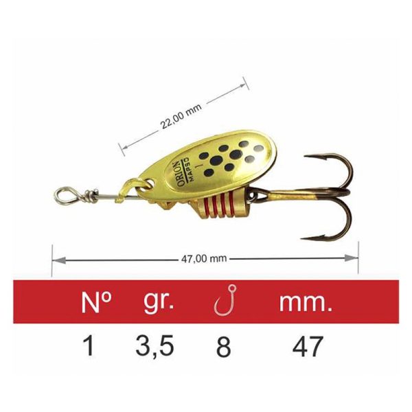 ORION LUN  3.5g  <i class="destaque-color">COLOR ORO-NEGRO </i> - Imagen 2