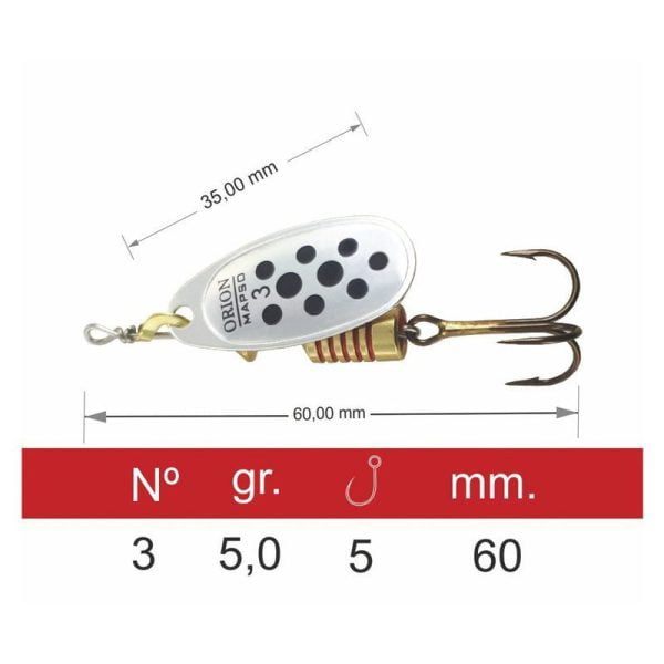 ORION LUN  6.5g  <i class="destaque-color">COLOR PLATA-NEGRO </i> - Imagen 2
