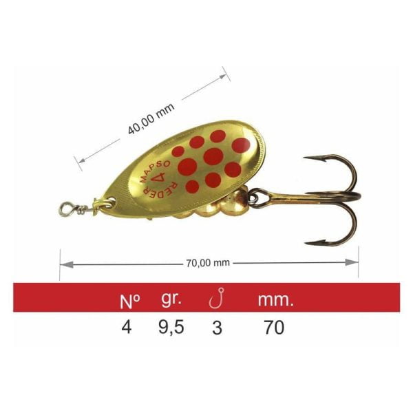REDER LUN  9.5g  <i class="destaque-color">COLOR ORO-ROJO </i> - Imagen 2