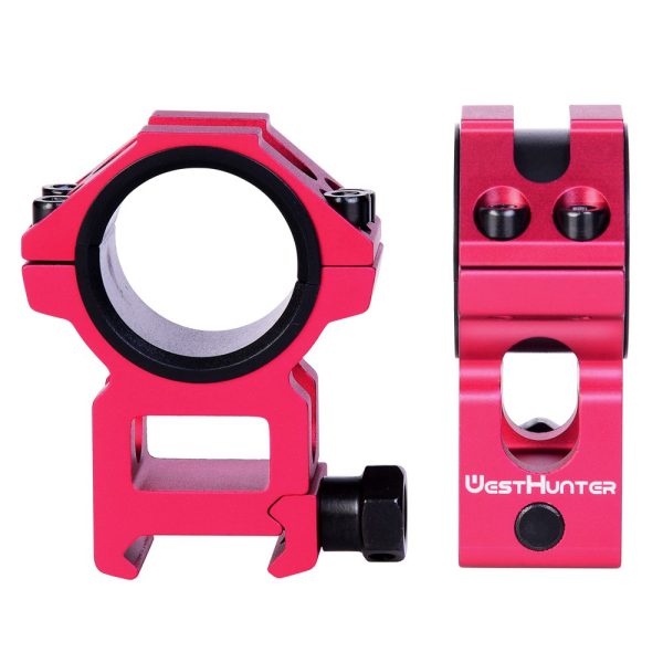 Montura High Profile Picatinny<i class="destaque-color"> (21mm) </i> WH221 Rojo - Imagen 2