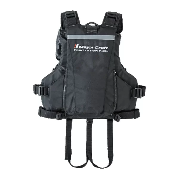 CHALECO DE PESCA MAJORCRAFT OKAPPARI PRO COLOR NEGRO CON LOGO MAJORCRAFT - Imagen 2