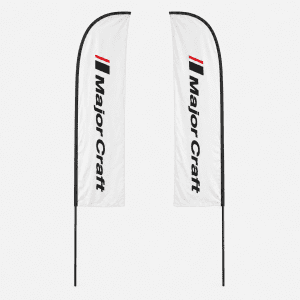 BANDERA PROMOCIONAL DOBLE CARA LOGO MAJORCRAFT