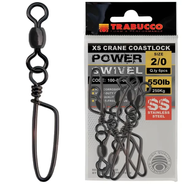 SS Power Swivel w/ X-Strong Crane Coastlock Snap #03