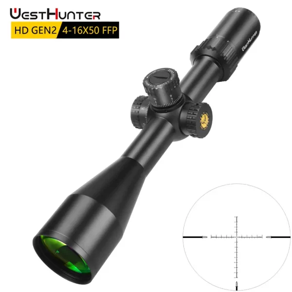 Mira Telescópica WH027 HD Gen2 4-16X50 FFP Zero Stop