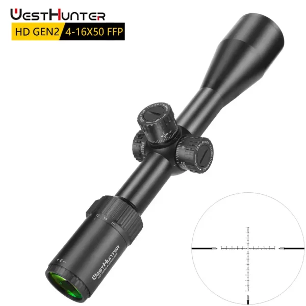 Mira Telescópica WH027 HD Gen2 4-16X50 FFP Zero Stop - Imagen 2