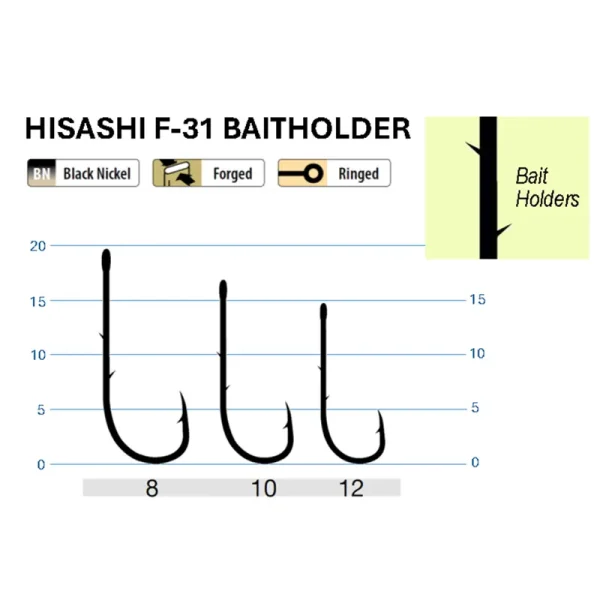 Hisashi Hook F-31 Baitholder #12 - Imagen 2