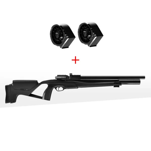 XM1 Ranger Supressor 6.35 (Supresor de aire incorporado)  + 2x XM1 Ranger Magazine .25 (9 pellets)