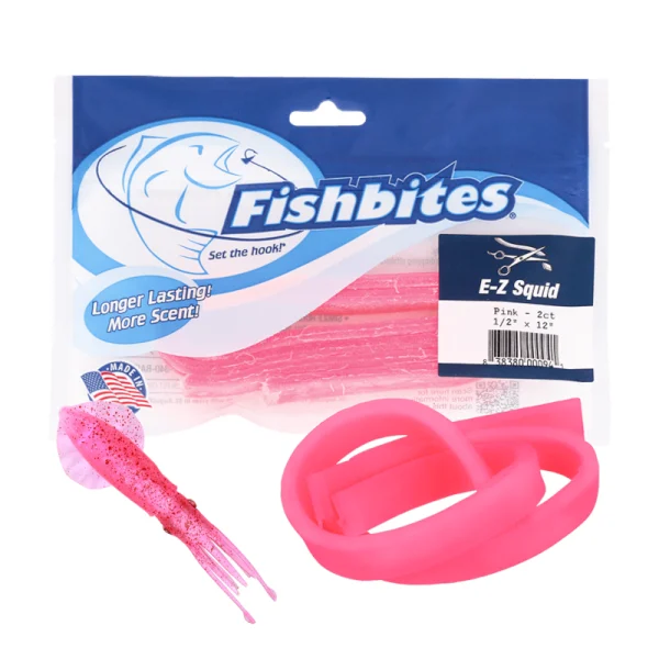FishBites E-Z Squid Long Lasting Pink Esencia de Calamar