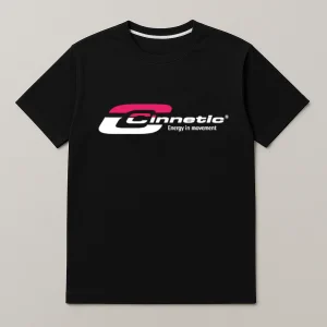 Polera De Algodón Manga Corta   Color Negro Talla Xxl