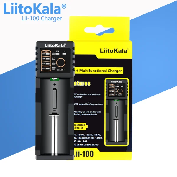 Cargador de Batería Single Lii-100 LiitoKala