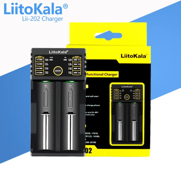 Cargador de Batería Doble Lii-202 LiitoKala