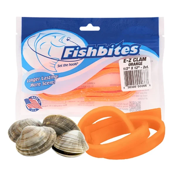 FishBites E-Z Clam Long Lasting Orange ESENCIA DE ALMEJA