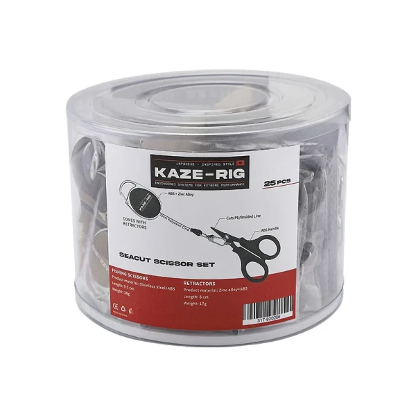 Kaze-Rig Sea-Cut Scissor Set - Tijeras de pesca KAZE-RIG con filo dentado en un lado - Imagen 5