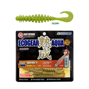 Vinilo EcoGear Jukusei Aqua Ring Max 3" COLOR J12 CHARTREUSE/GOLD (GLOW)