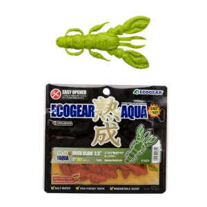 Vinilo EcoGear Jukusei Aqua Rock Claw 2.5" COLOR J12 CHARTREUSE/GOLD