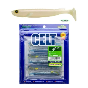 Vinilo EcoGear Celt 4" COLOR 010 PEARLIZED WHITE (GLOW)