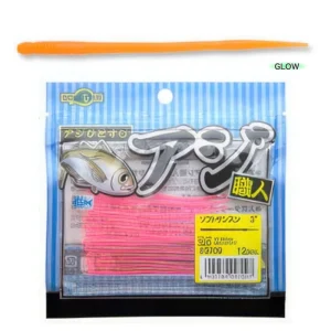 Vinilo EcoGear Soft Sansun 3" COLOR 062 ORANGE (GlOW)