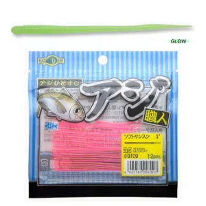 Vinilo EcoGear Soft Sansun 3" COLOR 087 GREEN (GLOW)