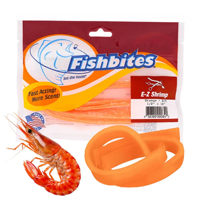 FishBites E-Z Shrimp Fast Acting Orange ESENCIA DE CAMARON