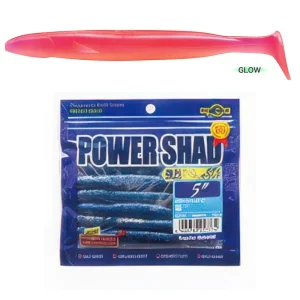 Vinilo EcoGear Power Shad 5" COLOR 102 PINK/ORANGE (GLOW)