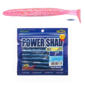 Vinilo EcoGear Power Shad 5" COLOR 326 PINK/SILVER (UV)
