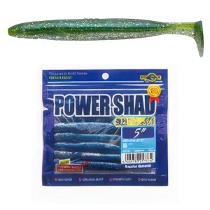 Vinilo EcoGear Power Shad 5" COLOR 470 GREEN/GOLD
