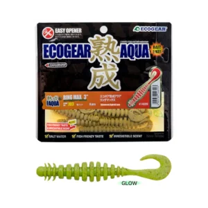 Vinilo EcoGear Jukusei Aqua Ring Max 3" COLOR J12 CHARTREUSE/GOLD (GLOW)