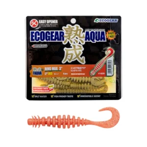 Vinilo EcoGear Jukusei Aqua Ring Max 3" COLOR J18 ORANGE/GOLD
