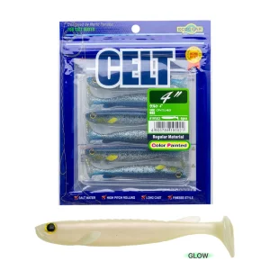 Vinilo EcoGear Celt 4" COLOR 010 PEARLIZED WHITE (GLOW)
