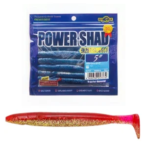Vinilo EcoGear Power Shad 5" COLOR 365 RED/GOLD