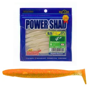 Vinilo EcoGear Power Shad 4" COLOR 440 ORANGE/GOLD