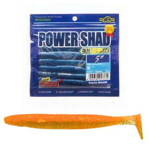 Vinilo EcoGear Power Shad 5" COLOR 440 ORANGE/GOLD