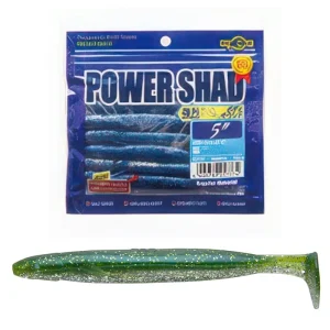 Vinilo EcoGear Power Shad 5" COLOR 470 GREEN/GOLD