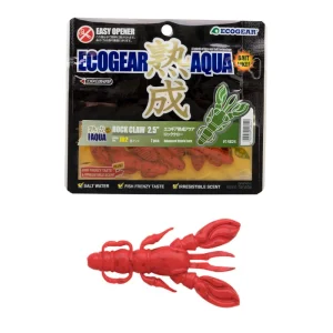 Vinilo EcoGear Jukusei Aqua Rock Claw 2.5" COLOR J08 RED SHRIMP